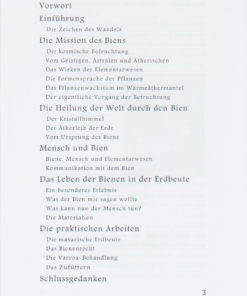 Inhaltsverzeichnis: DER BIEN - DAS ETWAS ANDERE BIENENBUCH, Autor: Ralf Rößner